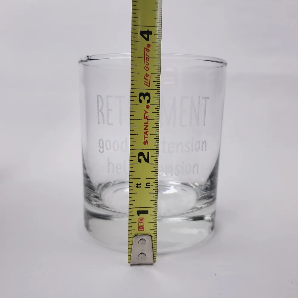 Funny Retirement Whiskey Glass